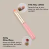 Pincel para Labios Transfronterizo con Tapa, Pincel Pequeño Redondo para Teñido Dizzy, Mini Pincel Multifuncional para Corrector con Cerdas Suaves, Pincel Portátil para Labios