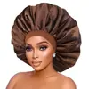 Touca de Dormir Grande de Cetim com Aba Estreita, Sucesso de Vendas Transfronteiriço, Touca de Cuidado com o Cabelo de Alta Elasticidade, Touca Bonnet para Quimioterapia, Beleza e Cabeleireiro