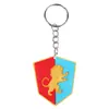 Chaveiro Escudo do Trono do Cavaleiro Armadura Castelo Desenho Animado Decoração de Mochila Amazon Aliexpress Shein Chaveiro
