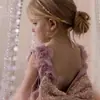 Vestido de Primer Cumpleaños 2026 Nuevo Estilo Elegante Ropa Infantil Vestido de Hada Rosa Princesa Moda Infantil Vestido para Niña