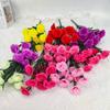 Flores de Clavel de Tallo de Hierba Acuática Multicabezal en Stock al por Mayor para Mesa de Sala de Estar Decoración del Hogar Flores de Seda de Tallo Único Arreglo Floral Artificial
