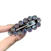 Pinzas para el pelo coreanas de pedrería de colores para la parte trasera de la cabeza y el flequillo lateral, Pinzas Bb de gota de agua de alta gama, Accesorios para el pelo