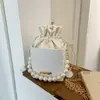 Bolsa de Balde Personalizada Estilo Coreano para Mulheres no Atacado, Nova Bolsa de Ombro com Corrente Estilosa para o Verão de 2025, Bolsa Transversal para o Dia a Dia
