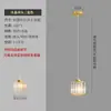 Lustre Moderno Minimalista para Escada, Lustre de Luxo Dourado de Cristal em Espiral Duplex, Atacado de Fábrica