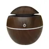 Humidificador USB Doméstico com Grão de Madeira e Flores Silencioso para Escritório Mini Máquina de Aromaterapia Vasos Cogumelo Humidificador