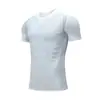 Ropa de verano transpirable de manga corta para correr transfronterizo, ropa de fitness para hombre, camiseta de manga corta de secado rápido, top atlético, camiseta de entrenamiento de baloncesto ajustada