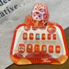 Calcomanías de uñas tridimensionales de dibujos animados para niños parche de uñas para niña pequeña armadura para bebé desmontable impermeable venta al por mayor de uñas