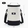 Bolsa Redonda para Fiambrera, Bolso Bandolera Térmico, Bolsa Térmica de Papel de Aluminio Espesado, Bolsa para el Almuerzo de Oficinista, Bolsa Térmica para Alimentos al Aire Libre