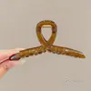 2025 Novo Grampo de Cabelo de Alto Padrão com Temperamento Grampo de Cabelo para a Parte de Trás da Cabeça Grampo de Cabelo Feminino Outono Coreano Grande Volume de Cabelo Presilha Tubarão