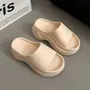 Zapatos de verano para mujer para exteriores 2026 nuevo modelo antideslizantes de suela gruesa para aumentar la altura de EVA sandalias de moda playeras de moda