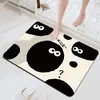 Tapete de chão de banheiro com cerdas pequenas fofas de desenho animado, tapete de chão absorvente para porta de banheiro doméstico, tecido tecnológico, tapete antiderrapante para banheiro