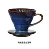 Taza Filtro de Café Preparado a Mano Cerámica Patrón Espiral Retro Torneado en Horno Cónico Filtro de Goteo Taza Filtro