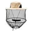 Chapéu de pescador anti-mosquito Campo ao ar livre Portátil Anti-abelha Chapéu Montanhismo Apicultura Acampamento Guarda-sol Pesca anti-sol Chapéu