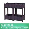 Caja especial para plantar verduras balcón familiar exterior techo maceta rectangular de plástico extragrande venta al por mayor