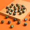 Flor de Jade Olho de Gato Dourado Contas Redondas Contas Soltas Acessórios de Resina Colar de Contas DIY Cortina de Contas Pingente Materiais Artesanais Atacado