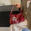 Bolso Cruzado de Mujer Estilo Coreano para Viajes Verano 2024 Nuevo de Moda Bolso de Hombro Cruzado de Cuero Suave Bolso Rojo de Moda para Debajo del Brazo