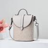 Bolsa de Celular Tecida Nova do Fabricante 2025, Fashion, Leve, Mini, Versátil, Portátil, Bolsa Transversal de Ombro, Dropshipping