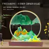 Mil Milhas de Rios e Montanhas Lâmpada de Pintura em Areia Ornamento para Sala de Estar Mesa de Trabalho Atmosfera Doméstica Presente de Aniversário de Namorada Festival do Meio Outono