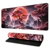 Alfombrilla de ratón con paisaje de anime, Alfombrilla para escritorio de teclado de computadora, Regalo de oficina, Engrosada con bordes cosidos, Antideslizante, Disponible para dropshipping