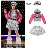 Ropa de Baile Jazz para Niñas Hip-Hop Genial y Guapo Traje de Street Dance para Niña Moda Ropa de Jazz para Escenario y Pasarela Infantil