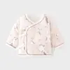 Jaqueta Meio-Costas para Bebê Recém-Nascido 40g Jaqueta Acolchoada Quente Sem Costura Algodão Puro Outono e Inverno Algodão Fino Roupa de Monge Top para Bebê