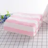 Toalha de alta qualidade em fleece de coral para lavar o rosto, absorvente, sem fiapos, listrada, para uso doméstico, para adultos, pano de rosto, secagem rápida, toalha de banho, pano de limpeza