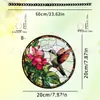 Festa de Gatinhos da Primavera Transfronteiriça Sob a Cerejeira Filme Colorido Acrílico 2D Decoração de Janela Colorida Deslumbrante Decoração de Varanda