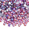 Rhinestones Redondos Planos Serie Roja al por Mayor para Uñas Artísticas DIY Accesorios de Rhinestone de Cristal