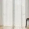 Cortinas de Encaje Francés Transparentes con Diseño de Rama Lunar para Balcón y Sala de Estar, Permiten el Paso de la Luz pero Preservan la Privacidad, Cortinas Hechas a Medida, Directo de Fábrica Transfronteriza