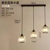 Nuevo candelabro para comedor, diseño de tres cabezas, mesa de comedor simple, estilo popular, lámpara de noche para dormitorio, lámpara creativa para barra de bar, arte de madera y hierro