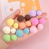 Accesorios de resina hemisférica de helado con simulación de color macarrón, pegamento para bricolaje, funda para teléfono móvil, material de crema para funda de teléfono móvil