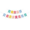 Bandera de FELIZ CUMPLEAÑOS Bandera de Letras de FELIZ CUMPLEAÑOS Color Macaron Bandera de Decoración de CUMPLEAÑOS