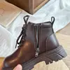 Botines tipo Martin para niña, nueva colección de otoño 2026, botines de vaquera para niños, botines cortos con forro simple, elegantes botines de otoño para bebés