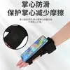 Guantes de Fitness Palma Antideslizante Protector Gimnasio Equipo Mancuerna Levantamiento de Pesas Presurizado Correa Larga para Muñeca Guantes de Entrenamiento