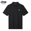 Camisa Polo para Hombre Jeep Spirit Jeep Seda de Hielo Secado Rápido Sensación Fresca Casual de Negocios Deportiva Camiseta de Manga Corta Personalización