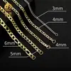 Cadena Figaro Nk de Acero Inoxidable Transfronteriza Europea y Americana Multicapa Chapada Joyería Simple Collar para Hombre Hip-Hop Cubano Mayoreo