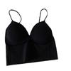 Chaleco de tirantes franceses con almohadilla para el pecho, ropa interior de una pieza con hilo de chica sexy, sujetador de pecho con base sexy para mujer