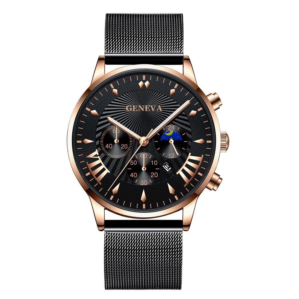 黑色网带玫金壳黑面玫金刻度