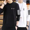 Moletom Masculino Gola Redonda 380g, Novo Produto de Inverno, Modelagem Solta, Forrado com Fleece, Manga Longa, Pulôver, Camiseta Básica Versátil