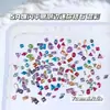 Brillo de Colores Mini Circonita Planos Fondo Biselado Joyería para Manicura Venta Caliente Transfronteriza Uñas Dopamina Accesorios para Uñas