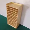 Estante de Almacenamiento de Papel Entrenamiento Jardín de Infancia Papel de Dibujo Cartón 4K Tablero de Dibujo Artístico Estante de Almacenamiento Gabinete de Estudio Deslizante de Madera Maciza