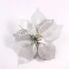 Adereços de Decoração de Natal Flores de Natal Decoração de Árvore de Natal Acessórios DIY Pingentes Flor Artificial de Natal Enfeites