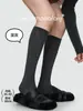 Nuevos Calcetines Finos de Malla para Mujer de Primavera y Verano, Argyle de Malla, Color Sólido, Calados, Tubo Largo Adelgazante Jk para Mujer, Transfronterizos
