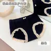 Pantalones interiores de mujer talla grande estilo japonés, cintura media-alta, sin costuras, encaje dulce, control de abdomen, transpirables, amigables con la piel, calzones para mujer de 100 kg