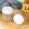 Envío Gratis Cosméticos 5G Botella de Vidrio Dividida Cilindro Transparente Botella Vacía Vidrio sin Plomo Muestra de Prueba Botella para Crema