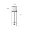 Juego redondo doble de lujo ligero, soporte para flores de dos niveles, soporte para flores de lujo ligero nórdico, soporte para flores de suelo para balcón, interior, maceta de rábano verde para sala de estar