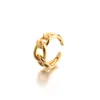 Anillo de Plata de Ley 925 Chapado en Oro de 18 Quilates Japón y Corea del Sur Vive con Artículos Más Vendidos Anillo Individual de Moda para Hombres y Mujeres Industria Pesada Ajustable