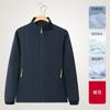 Nova jaqueta de outono e inverno fina single-punch stand collar fina masculina e feminina impermeável jaqueta roupas de trabalho impressas LOGO