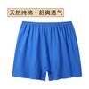 Cueca de algodão masculina boxers soltos pai meia-idade e idosos boxers plus size cintura alta shorts calças grossas
