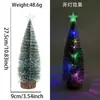 Decoração de Natal Mini Árvore de Natal Vitrine Micro Paisagem Arranjo Doméstico Pequena Árvore de Sisal Pequena Árvore de Agulha de Cedro